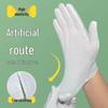 Hand-Sealed Thickened White Cotton Gloves for Safety & Etiquette