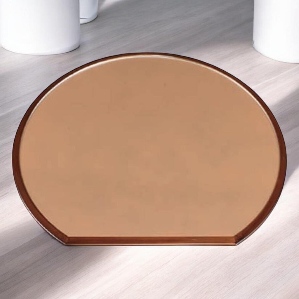 Unryu Half Moon Tray Shaku with Silver Tortoiseshell Rim and Black Cloth Lacquerware Made In Japan J-kitchens (1 1cm) Pattern, 33cm, (ABS Resin),