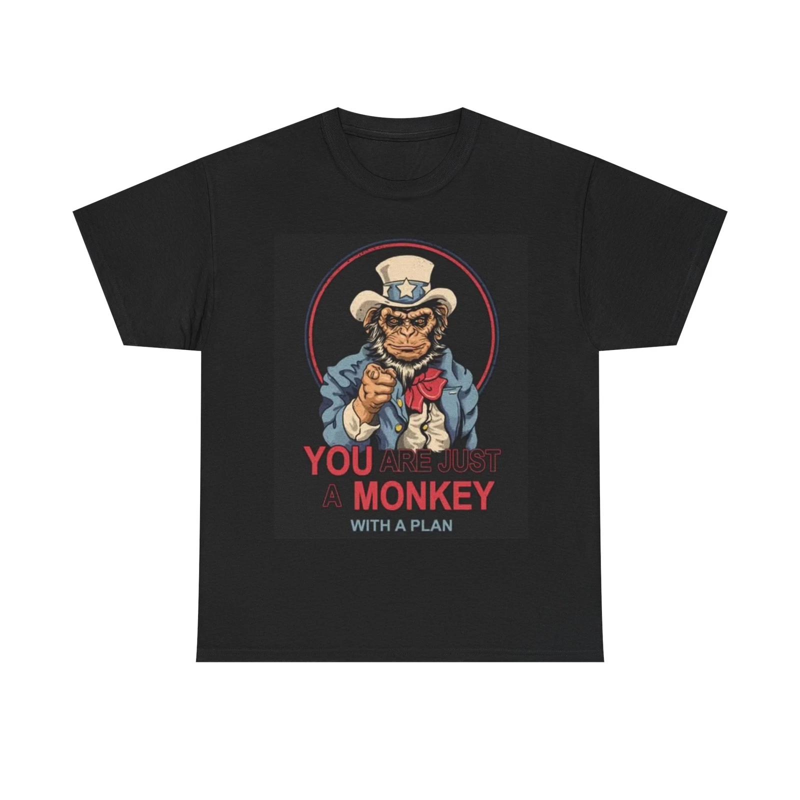 Men s and Women s T-shirts Monkey With A Plan S