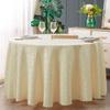 European Style Double Hook Floral Round Tablecloth for Hotel, Restaurant & Wedding Conference Dining Tables