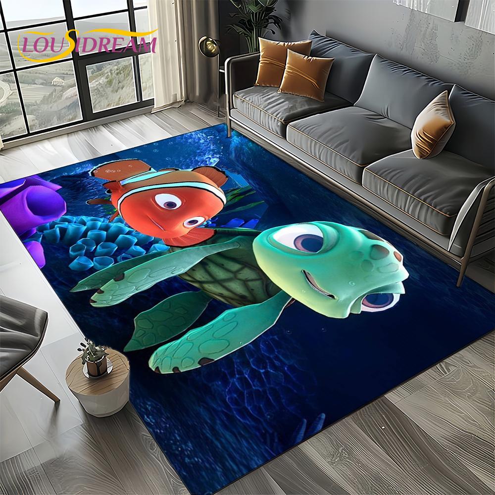27 Style Cute Finding Nemo Cartoon Sea World Carpet Rug for Bedroom Living Room Home Sofa Decoration,kids Large Decor Floor Mat