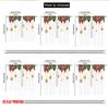 2pcs 2D flat printing Merry Christmas Curtains Christmas Holly Bow Stars Digital Printed Polyester Drapes Family Party Perfect