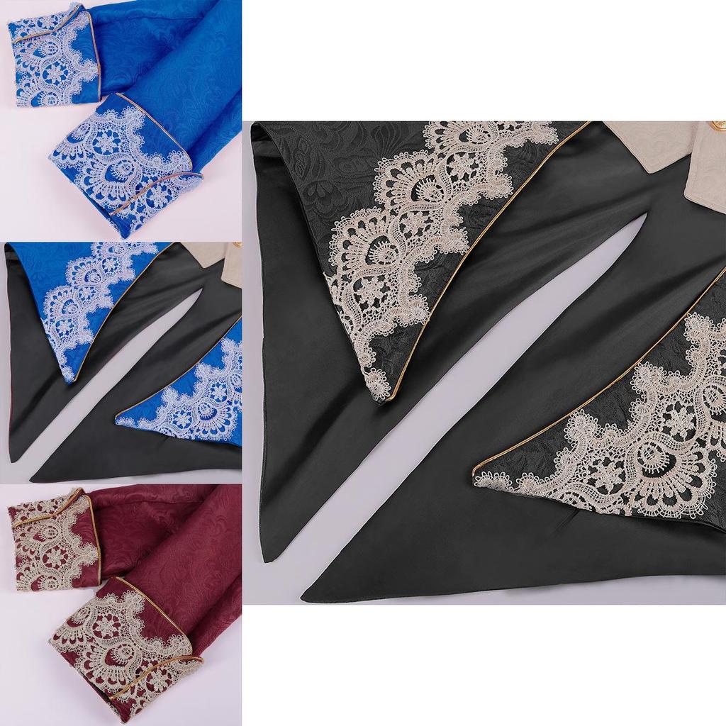 Hochwertige Polyester Steam Punk Jacke mit Spitzendetails für Herren