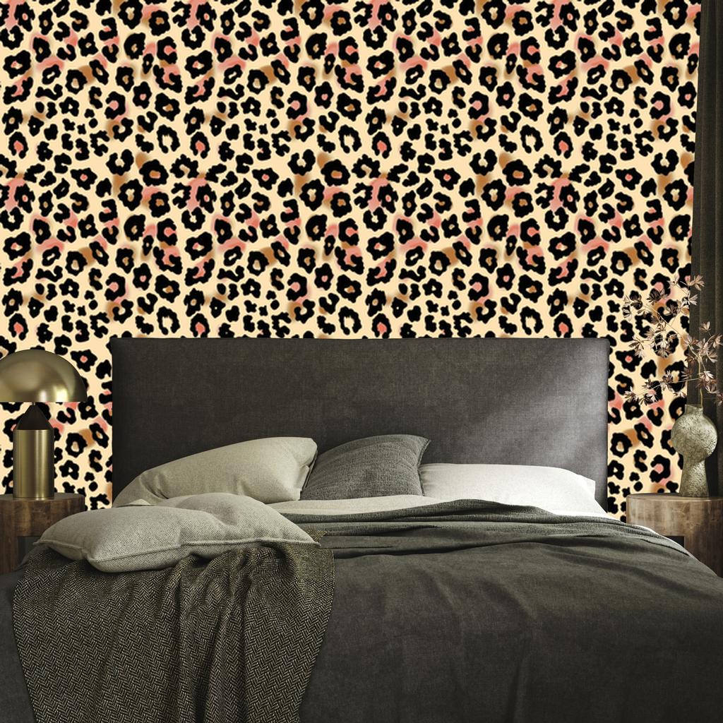 Animal Skin Wallpaper Brown, Cream and Black for Living Room and Bedroom 50x1000