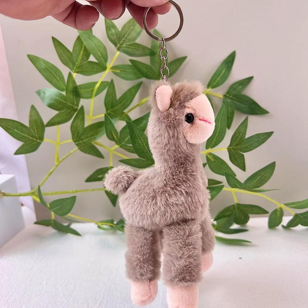 Alpaca Adorable Sweet Plush Toy Keychain Fluffy Mini Doll Great For Bag Charms