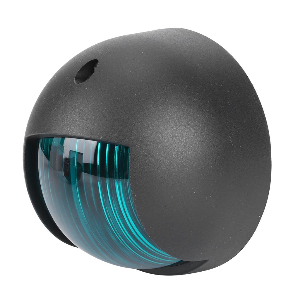 12V Runde LED Navigationsleuchte Wasserdicht Backbord Steuerbord Lampe für Marineboot Yacht Schwarzes Gehäuse RotGrün