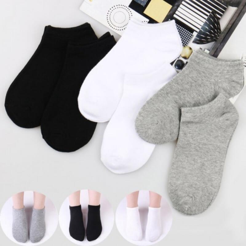 10 Pairs of Women's and Men's Ankle Socks Fashion Cotton Socks