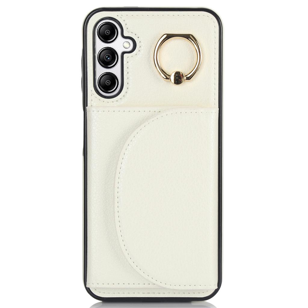 For Samsung Galaxy A54 5G Phone Case Ring Holder Card Slots PU Leather Back Cover