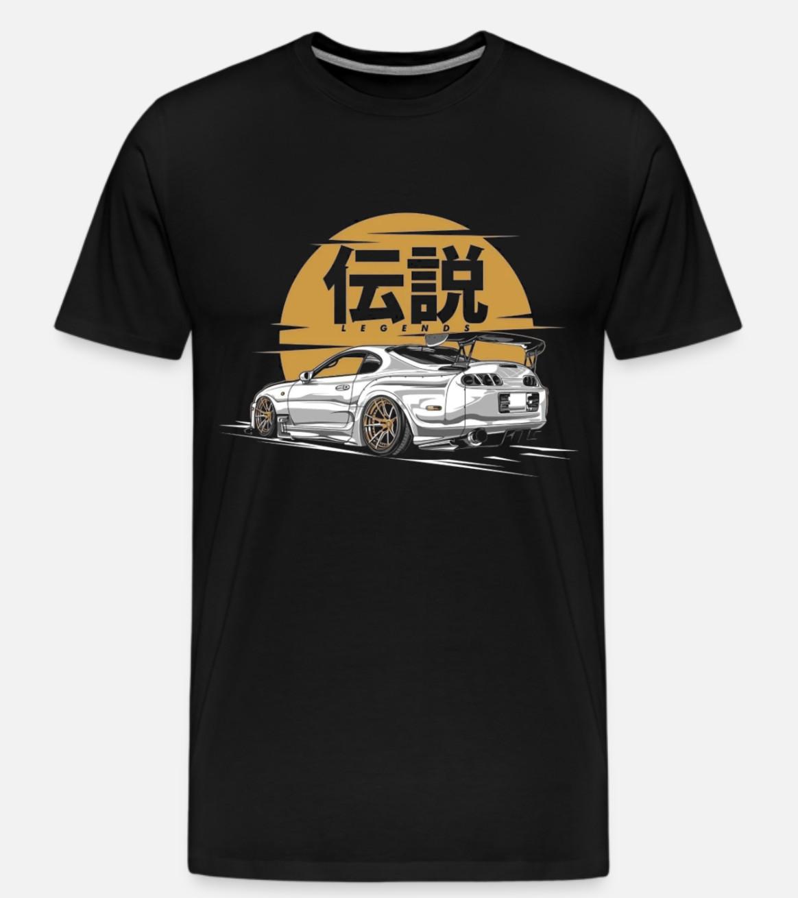 Toyota Supra Japan Legend Car Mens T-shirt Cotton L