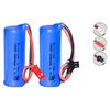 High Capacity 3.7V 18500 2000mAh RC Cars Rechargeable Lithium Ion Battery Cylindrical with SM JST Plug With Charger