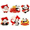 National Day Enamel Oil Dropped Alloy Panda Brooch Patriotic Theme Badge for Student Bags Pencil Case Clothing Decoration