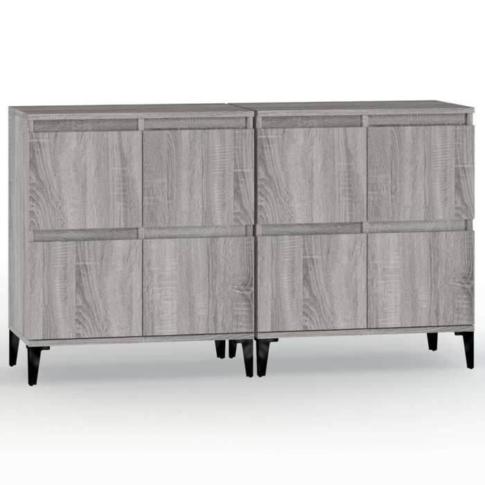 Buffet - Maison Exclusive - Sonoma gris - Bois d'ingénierie - 60x35x70 cm