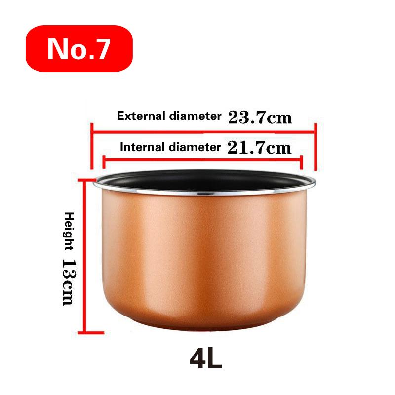 1.2L-4L Mini Household Car Electric Rice Cooker Liner Rice Cooker Cooking Electric Rice Cooker Liner Universal