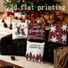 Home Decor Christmas-Themed Digital Print Pillow Covers Pattern Cushion Cover Suitable For Sofa Bedroom Car Pillow Cover