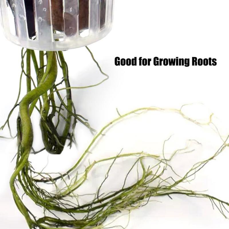 2Pcs/set  Aquarium Plant Cup Basket Hangable Aquatic Plant Holder With Holes Water Planting Landscape Decoration