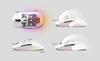 SteelSeries Gaming-Maus Kabellos Aerox 3 Snow Kabellos Ultraleicht TRUEMOVE AIR Sensor Quantum Wireless-Technologie IP54-Standard Wasserdicht Staubdicht