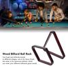 Billiard Ball Rack Set 9 Ball Stand Triangle Ball Rack Set for 5.72cm American Style Large Billiards Wine Red
