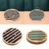 Natural Wood Round Jewelry Storage Tray For Ring Bracelet Earring Collection Decorative Counter Props