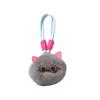 Stuffed Imitation Rabbit Fur Keychain Furry Plush Ball Key Chain Cat Plush Pendant  Women Girls