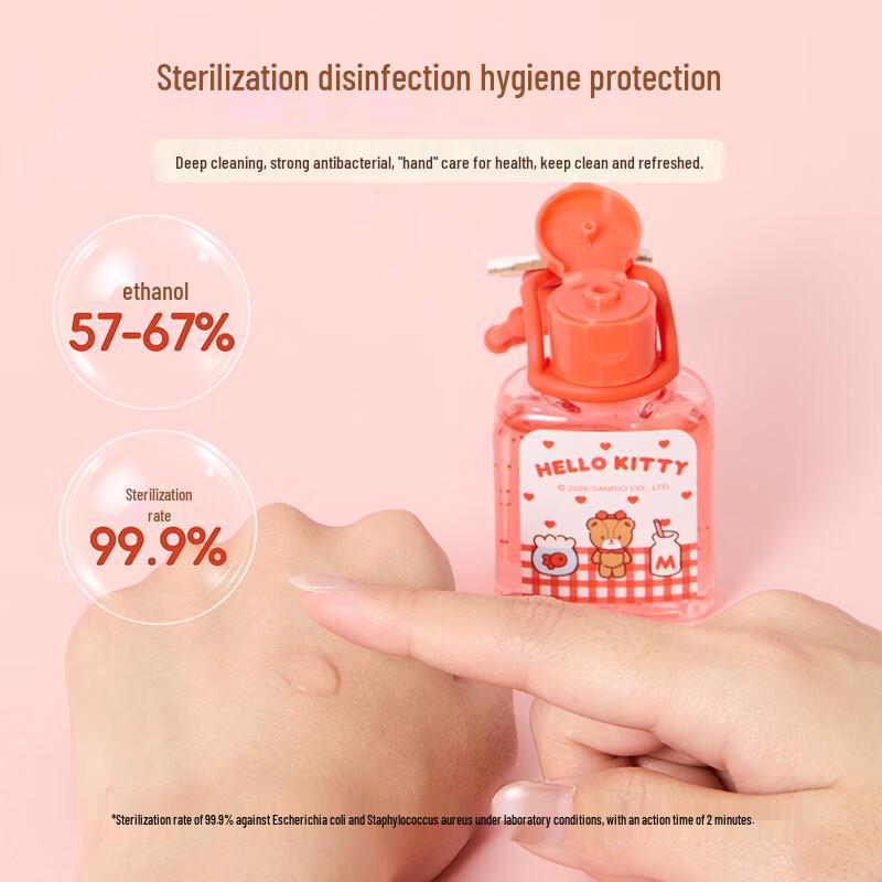 MINISO Hello Kitty Apple Scent Portable Hand Sanitizer Gel