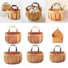 Wood Wood Hand-woven Baskets Home Decoration Wall Hanging Basket Creative Kitchen Storage Basket