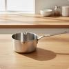 Oil Heating Pan Compact Saucepan with Pouring Spout Easy To Clean for Home Cooks
