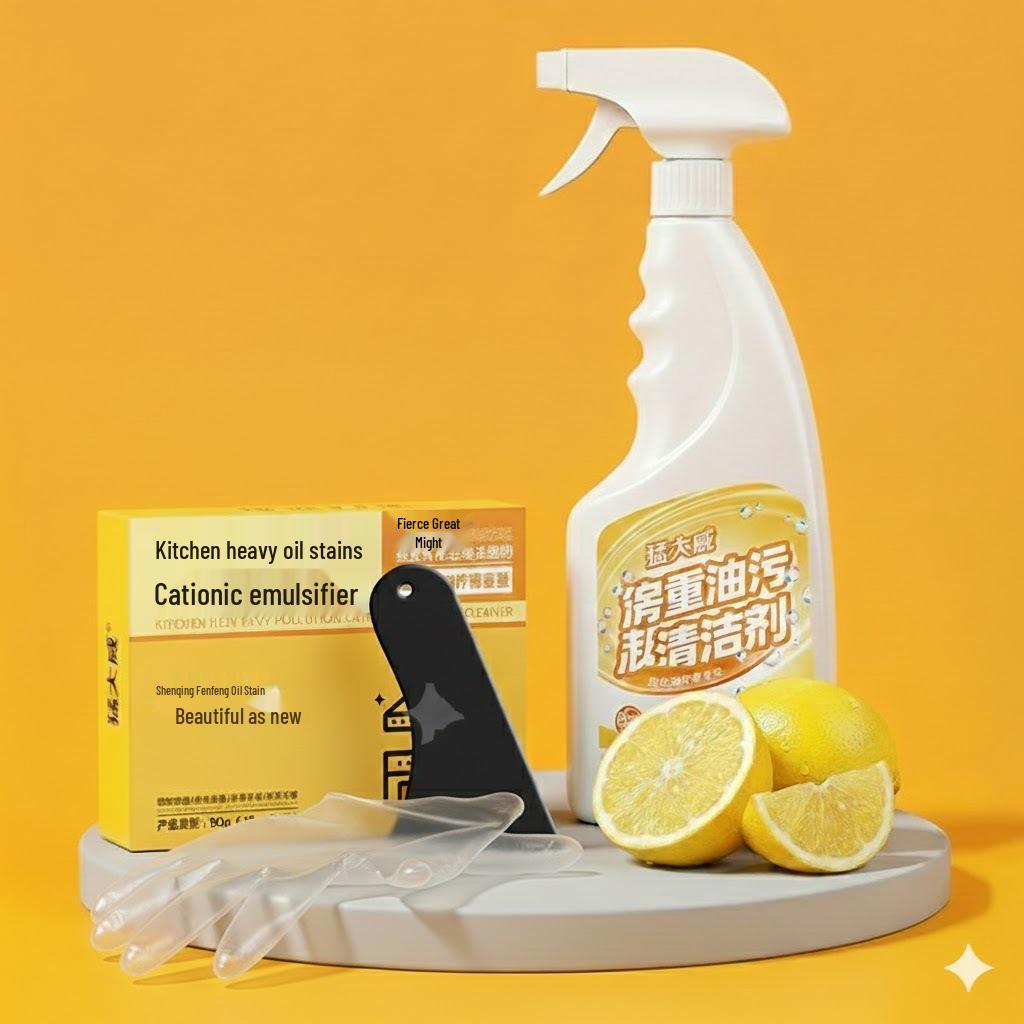 Heavy-Duty Kitchen Oil Stain Remover Foam for Range Hoods