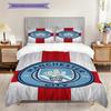 """Manchester City Football Club Emblem" Dreiteiliges Set""" (1 Bettbezug + 2 Kissenbezüge, ohne Füllung) 2D-Flache Bettbezug und Kissenbezug