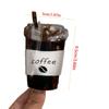 Personalized Funny Acrylic Hair Claw Cartoon Hairpin Coffee Cup Shaped Hair Clip Cute Headwear Shark Clip Hair Accessories