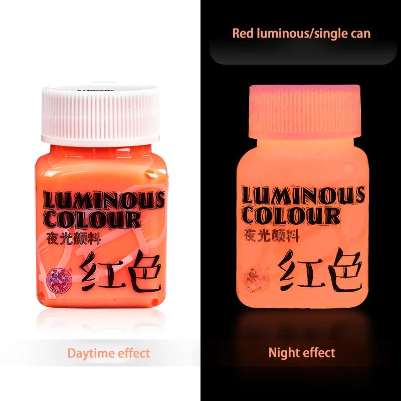 58ML Luminous Acrylic Pigment Fluorescent Paint Glow in Dark DIY Halloween Party Jewelry Nail Art Nail Beauty Resin Pigment