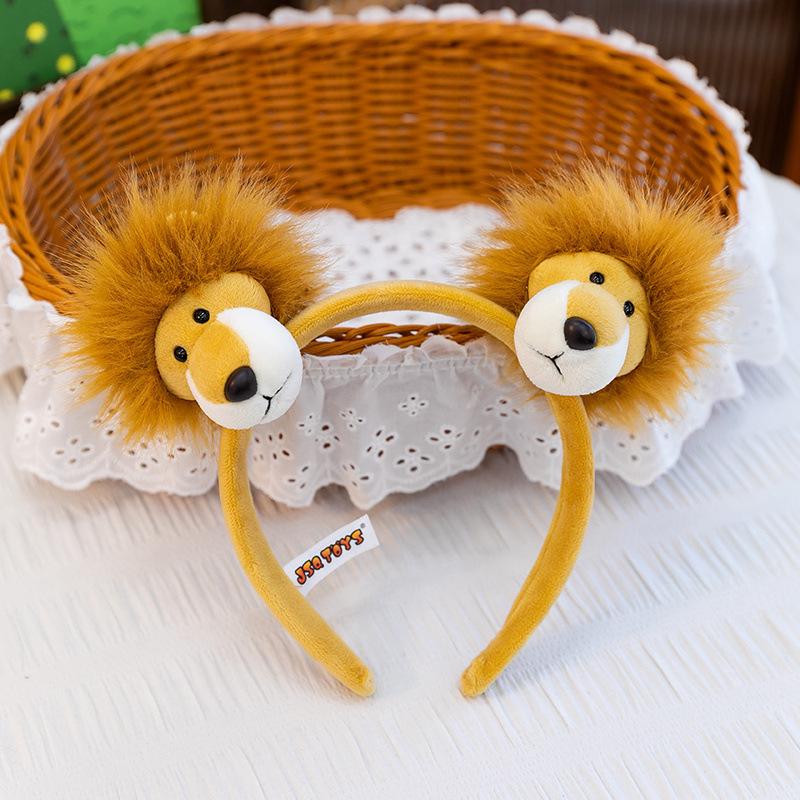 Cute Cartoon Plush Animal Ears Headband - Funny Face-Washing Hair Accessory