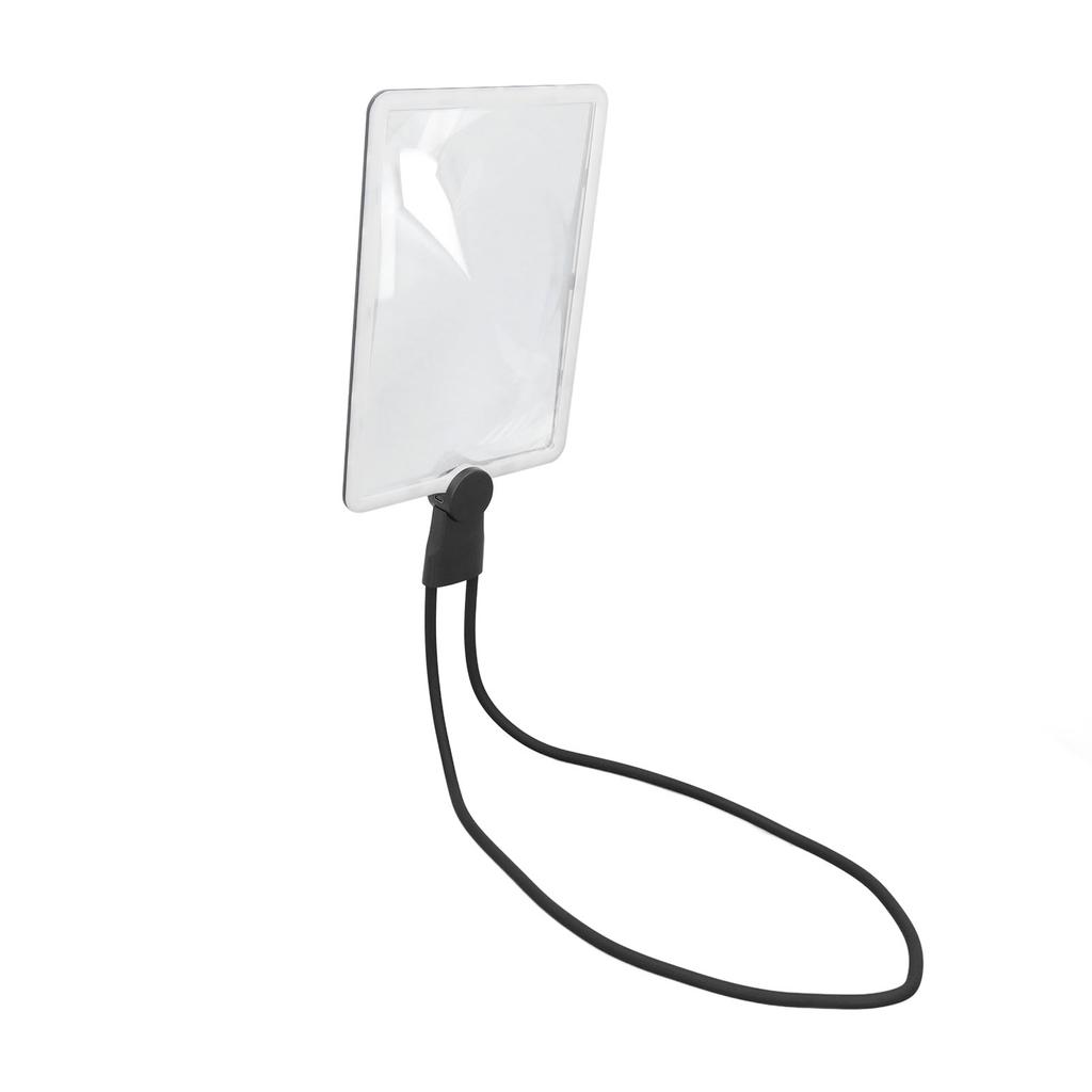 Forstørrelsesglass LED Trådløs Halshengt Leseforstørrer 3X Forstørrelse Svanehals Høy