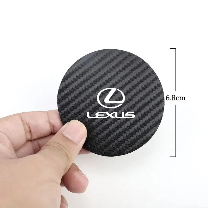 2026 Hot Interior Stickers For Lexus GX470 LS400 LX470 LX570 RC350 UX250h ES350 RX450h 2pcs Car Cup Holder Anti Slip Insert Coas