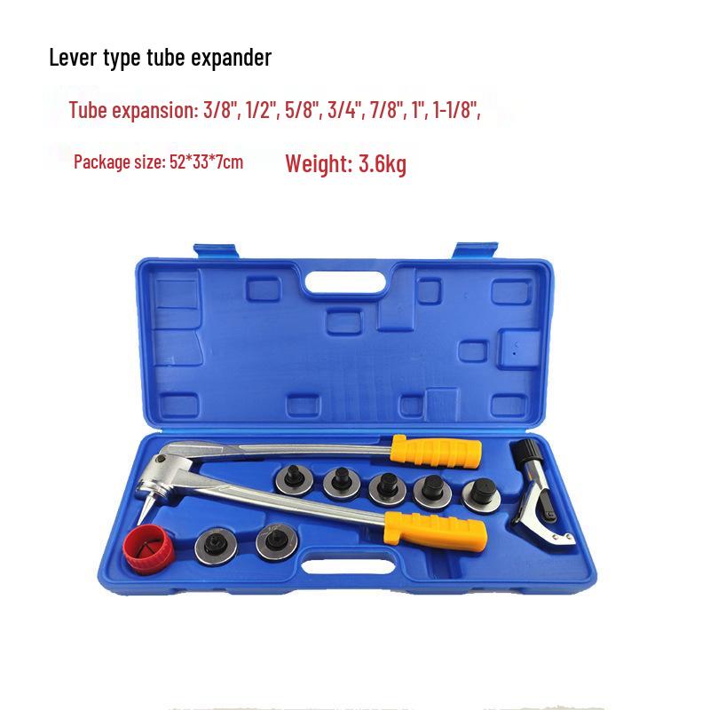 Copper Tube Flaring Tool Set (10-Piece) with Cutter & Seven-Hole Flanging Tool CT-2029