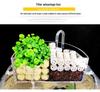 Round Glass Fish Tank: 3-in-1 Silent Filter, Oxygenator, and Waterfall Box with Ceramic Trickle Media.