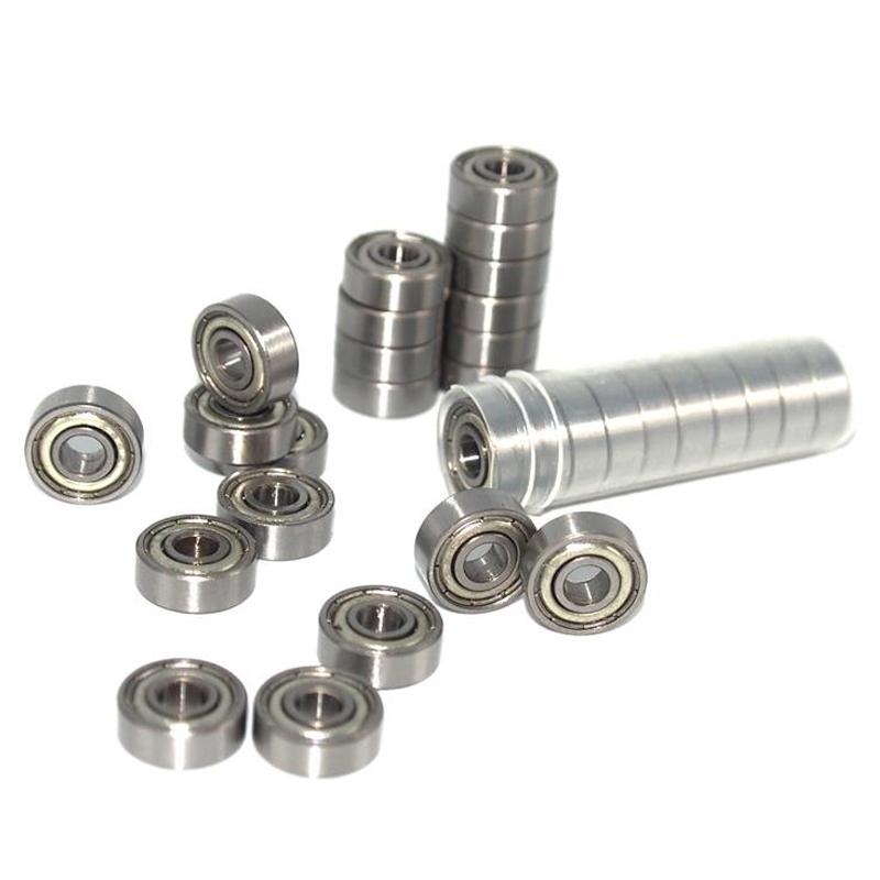 10pcs Miniature Bearings 685zz 608z 625ZZ Silent Small Bearing Deep Groove Mini Ball Bearing Carbon Steel for Skateboard Scooter