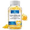 Balincer Cod Liver Oil Supplement, Natural Iceland Cod, Excellent Source of Vitamins A & D and DHA, Mercury Free, 120 Caps