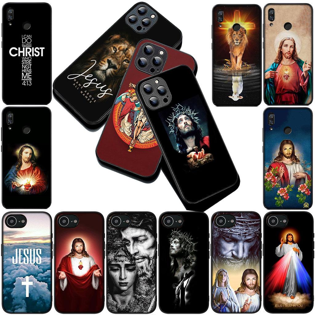 Cover Jesus Cross God Phone Case for Samsung Galaxy S22 S21 S20 FE Ultra Plus A07 A17 A15 A16 A25 A57 A37 Casing