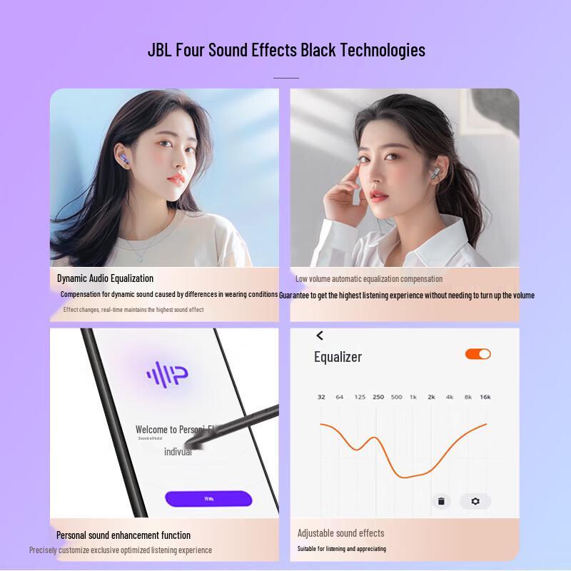 JBL LIVE BEAM 3 True Wireless Noise-Cancelling Earbuds with Smart Charging Case