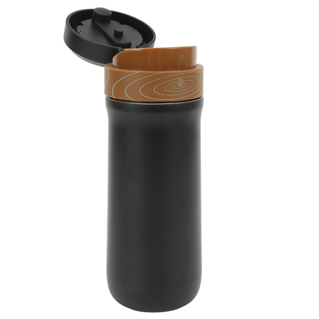 Outdoor Portable Coffee Pot French Press Coffee Maker Stainless Steel Insulated Travel Mug with