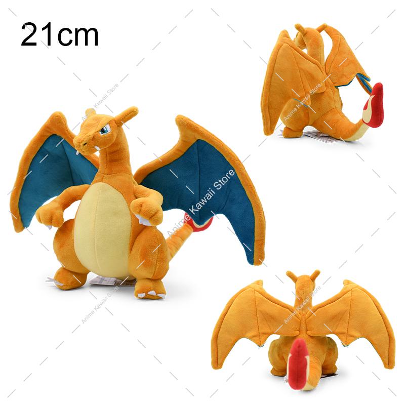 Style Plush Toy Set Dragon Water Fire Type Characters Stuffed Dolls Kids Holiday Gift