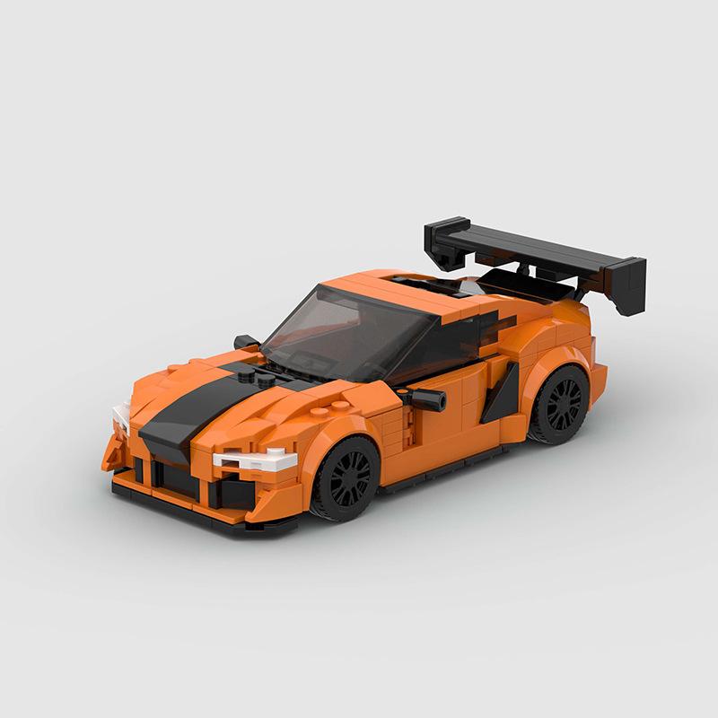 Technical Speed Car MOC City Racing Car Rally Building Blocks Bricks Set Retro Ornament Diy Toys For  Kid Adults Birthday Gifts