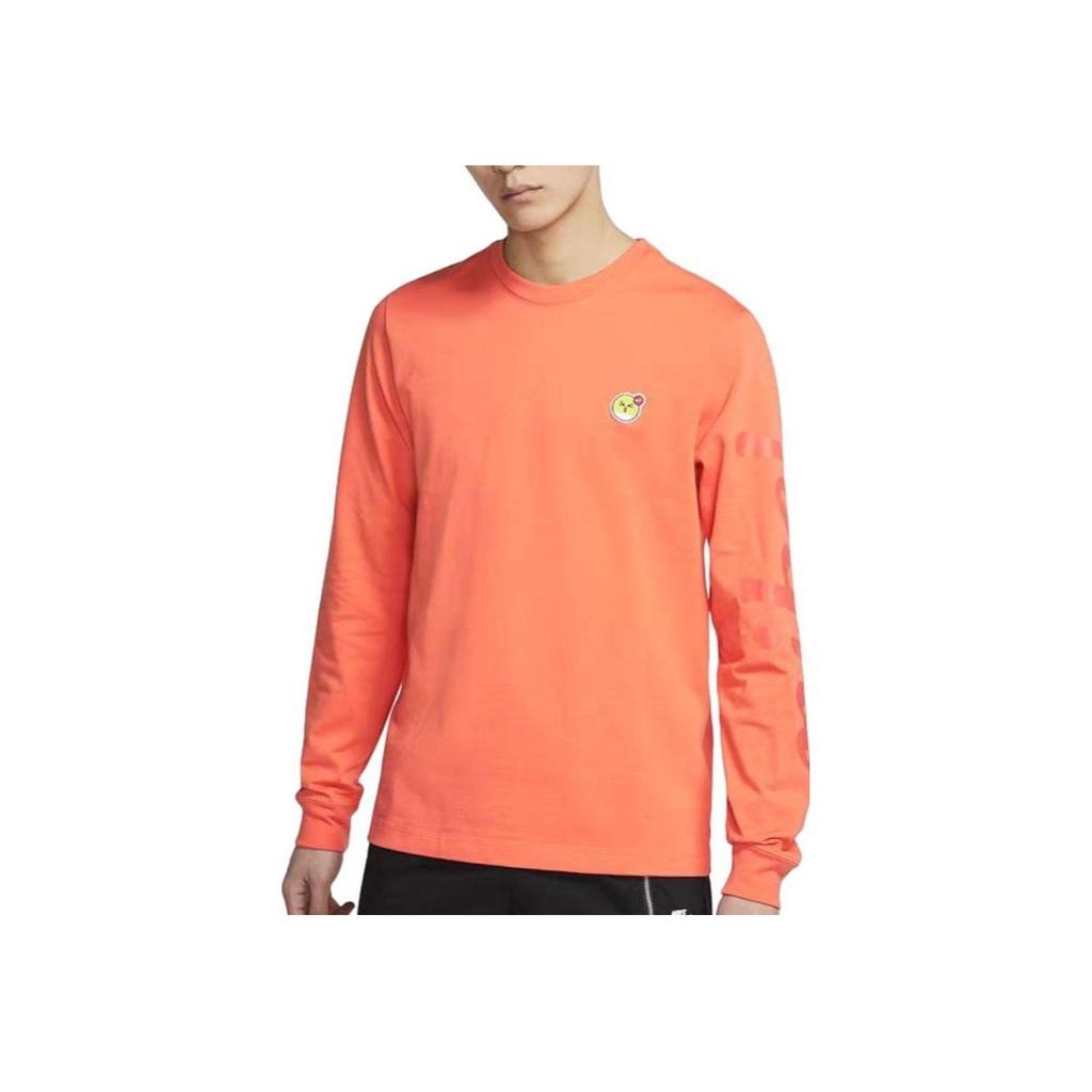 Nike Comfortable Round Neck Long Sleeve Sweatshirt Men Tops Orange DJ4135-840
