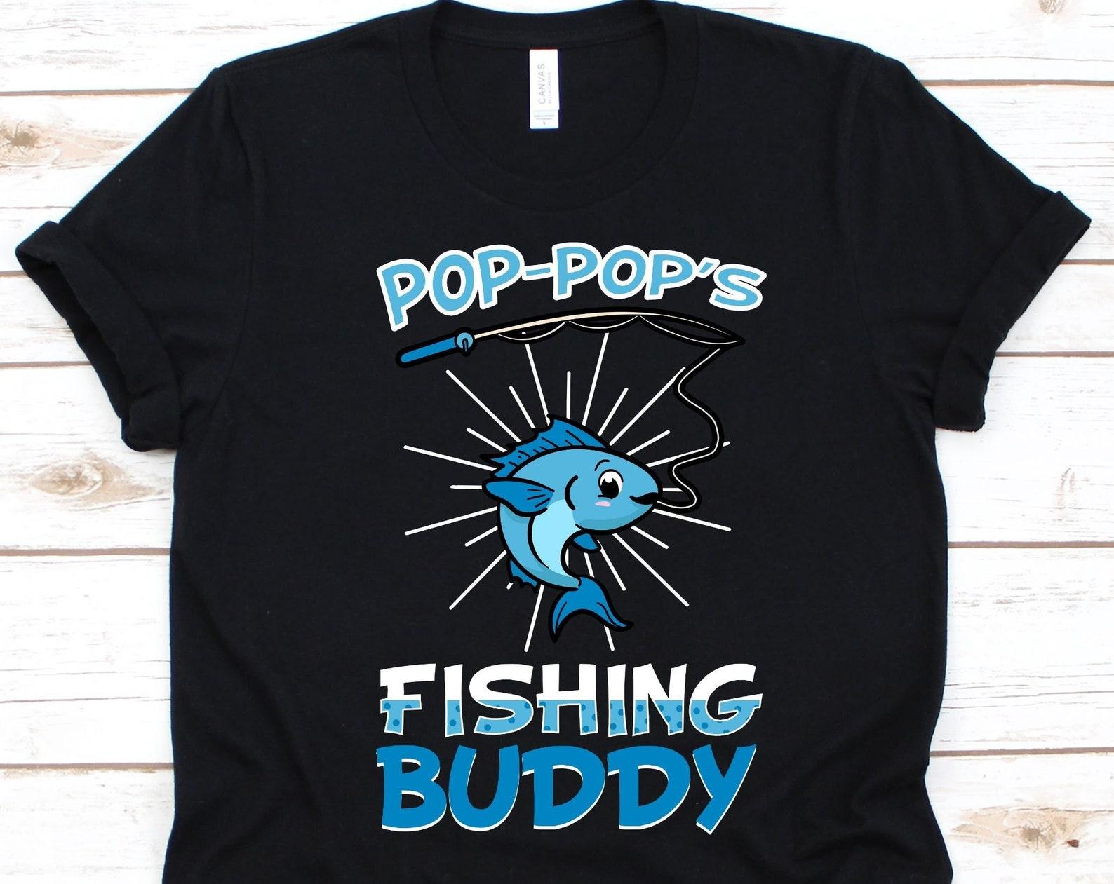 Pop-Pop s Fishing Buddy Shirt, Fish Catching Lovers, Fishers Shirt, Bobber Design, Fishing Buddy Shirt, Fishing Rod Graphic, Fishing Gift 3XL