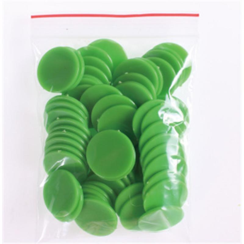 100Pcslot 30Mm Plastic Poker Chips Casino Bingo Markers Token Fun Family Club Board Games Toy Plastic Chips Coins Teaching Mus