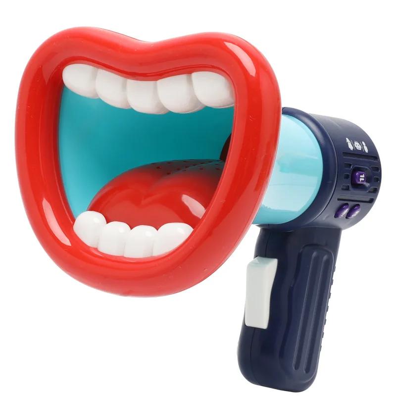 Kids Party Game Big Mouth Funny Megaphone Recording Toy Voice Changer Horn Children Speaker Handheld Mic Vocal Toys Jokes Gifts