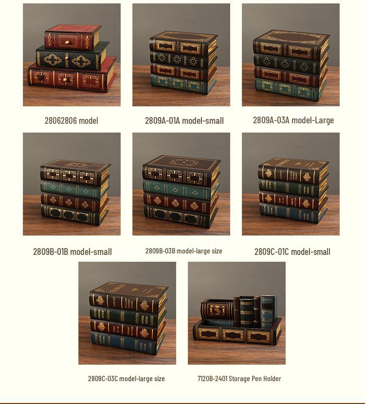 European Retro Decorative Book Props - Fake Book Storage & Office Ornaments