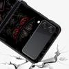 Etui na telefon Samurai Oni Mask dla Samsunga Galaxy Z Flip 3 4 5 Składana obudowa Dla Samsunga Z Flip3 Flip4 Twarde PC Fundas Pokrowiec Bumper