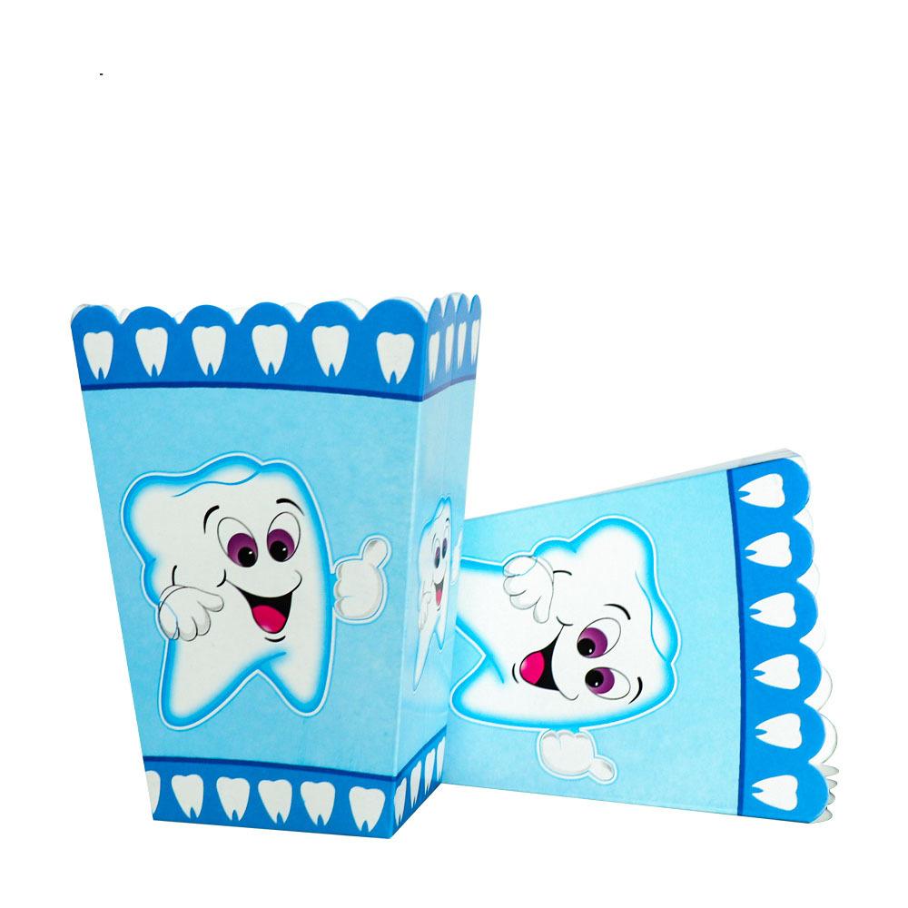 Blue Teeth Birthday Party Supplies Disposable Tableware Paper Plates Paper Cups Paper Towels Girls Birthday Party Decorations Styling
