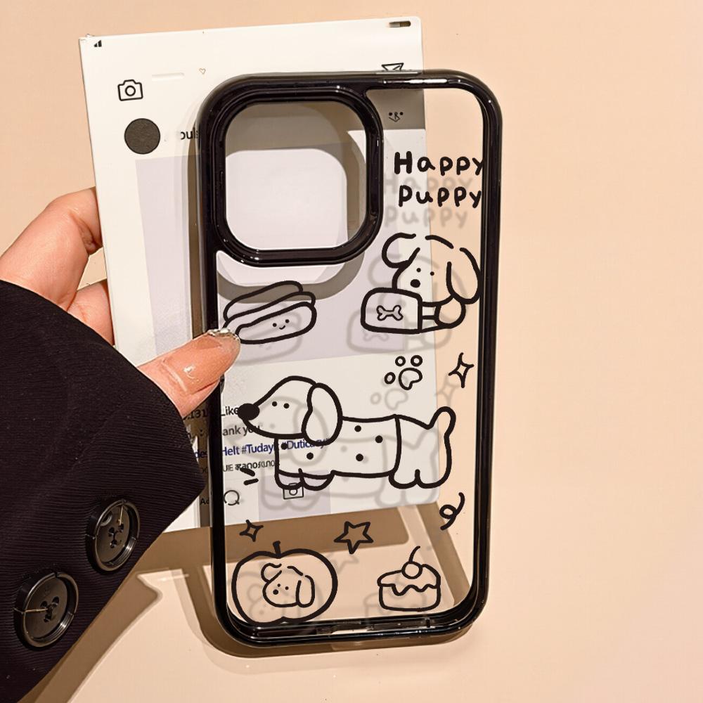 Acrylic Phone Case for iPhone 11 12 13 14 Pro 12 14 16 Pro Max for Samsung A16 A36 A56 S24 FE High-quality Painted Anti-fall Mobile Phone Case